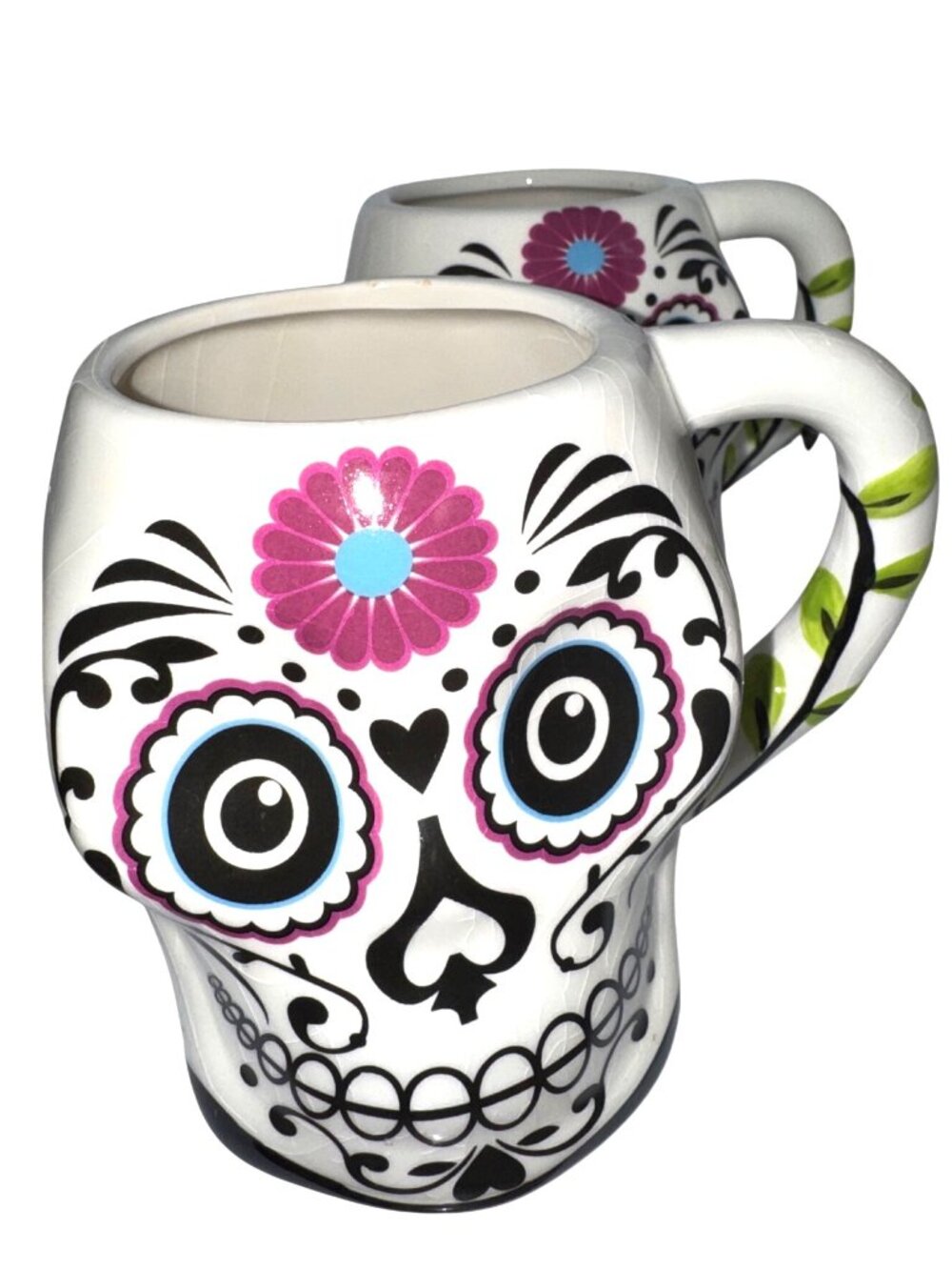 Boston Warehouse Ceramic Skull Mugs - Picture 6 of 14